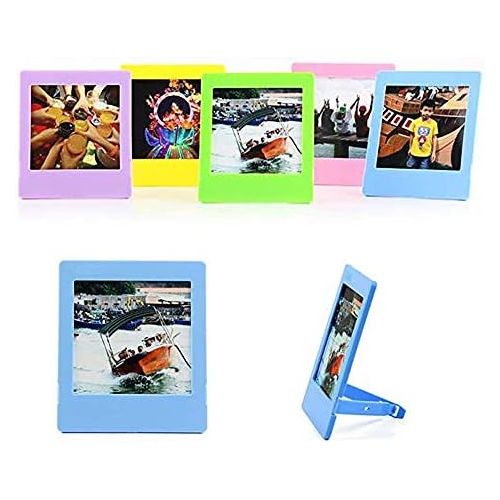  Ngaantyun Camera Accessories Bundle Kit for Instax Square SQ1 Instant Camera, Camera Case/Border Stickers/Desktop Stand Frames/Photo Lace Bag