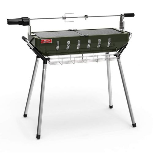  Nhlzj BBQ supplies / barbecue Easy Barbecues Set Barbecue Detachable Barbecue Portable Collapsible Carbon Oven Stainless Steel Grill Electric Rotary Fork Travel Outdoor Picnic Barbecue T