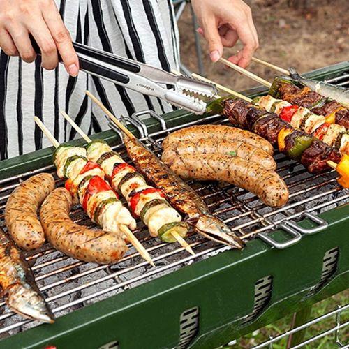  Nhlzj BBQ supplies / barbecue Easy Barbecues Set Barbecue Detachable Barbecue Portable Collapsible Carbon Oven Stainless Steel Grill Electric Rotary Fork Travel Outdoor Picnic Barbecue T