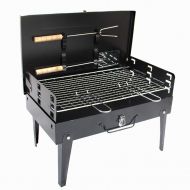 Nhlzj BBQ supplies / barbecue Easy Barbecues Set Mini Grill Detachable Barbecue Portable Carbon Oven Stainless Steel Grill Grilled Mesh Can Be Adjusted Travel Outdoor Picnic Barbecue Too