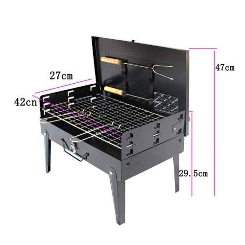  Nhlzj BBQ supplies / barbecue Easy Barbecues Set Mini Grill Detachable Barbecue Portable Carbon Oven Stainless Steel Grill Grilled Mesh Can Be Adjusted Travel Outdoor Picnic Barbecue Too