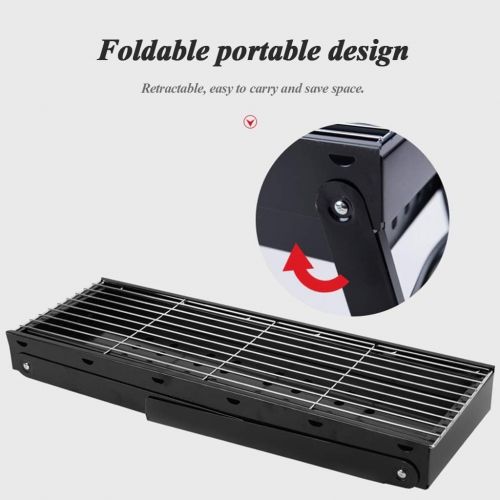  Nhlzj BBQ supplies / barbecue Easy Barbecues Set Mini Grill Detachable Barbecue Portable Carbon Oven Stainless Steel Folding Grill Independent Charcoal Basin Travel Outdoor Picnic Barbec