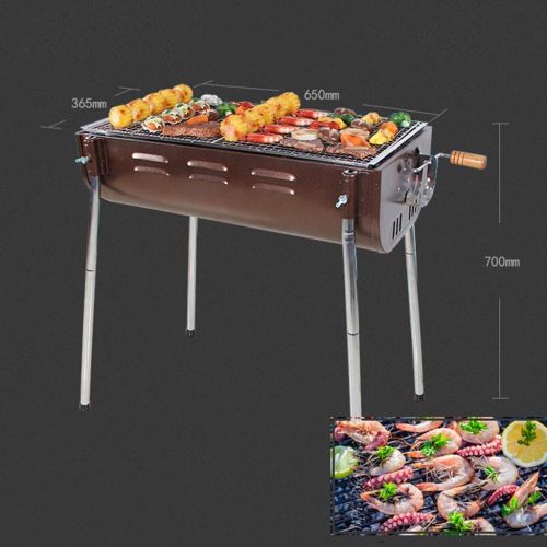  Nhlzj BBQ Supplies/Barbecue Easy Barbecues Set Grill Detachable Barbecue Portable Carbon Oven Stainless Steel Grill Adjustable Height Travel Outdoor Picnic Barbecue Tool Outdoor Ba