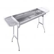 Nhlzj BBQ supplies / barbecue Easy Barbecues Tool Set Stainless Steel Grill Outdoor Stove Charcoal Grill Patio Grill for More Than 5 People Folding Picnic Oven Full Accessories Outdoor b