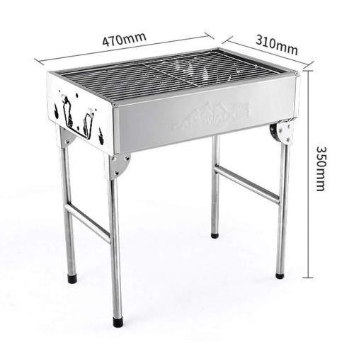  Nhlzj BBQ Supplies/Barbecue Easy Barbecues Tool Set Grill Stainless Steel Grill Charcoal Tools Picnic Folding Oven Patio BBQ BBQ, Full Accessories Outdoor Barbecue Supplies