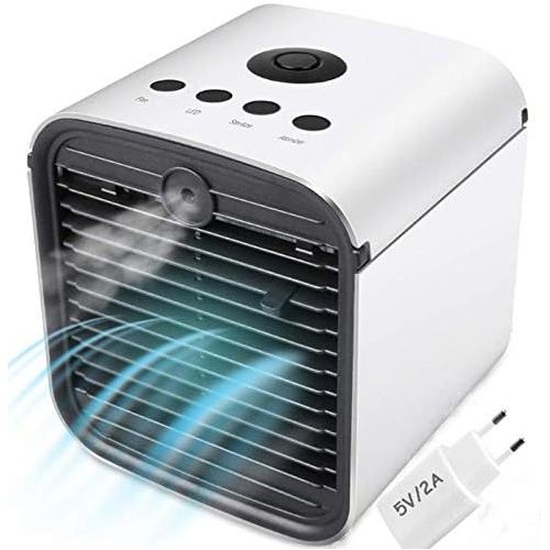  [아마존베스트]NiLeFo 3 in 1 Air Conditioning Air Cooler, Humidifier and Purifier Portable Air Conditioner Air Cooler for Office, Hotel, Garage, 3 Levels and 7 Colors LED Night Light