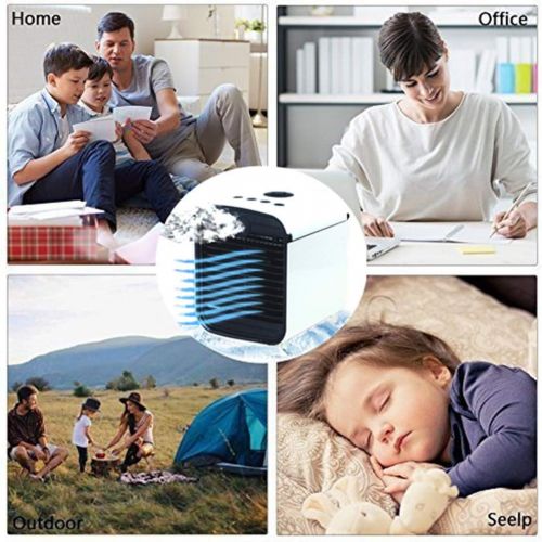  [아마존베스트]NiLeFo 3 in 1 Air Conditioning Air Cooler, Humidifier and Purifier Portable Air Conditioner Air Cooler for Office, Hotel, Garage, 3 Levels and 7 Colors LED Night Light