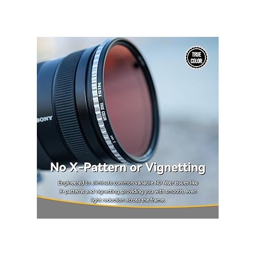  NiSi 40.5mm True Color ND-Vario - Variable Neutral Density Filter 1-5 Stops (ND2-ND32) - Rotating Adjustable ND, True-to-Life Color, No Vignetting, HD Optical Glass, Waterproof Nano Coating