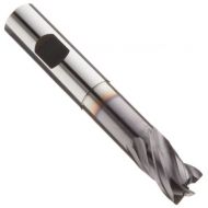 Niagara Cutter N60739 Carbide Square Nose End Mill, Weldon Shank, AlTiN Finish, Roughing and Finishing Cutting, 30-Degree Helix, 4-Flute, 4 OAL, 0.375 Cut Diameter, 0.375 Shank Dia