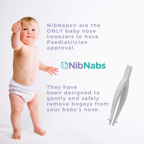  [아마존베스트]NibNabs Baby Nose Tweezers. Pediatrician Approved for use from Birth.