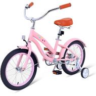 Nice C Kids Bike, Kids' Cruiser Bike with Coaster Brake and Training Wheels, 12-14-16-18-20 inch