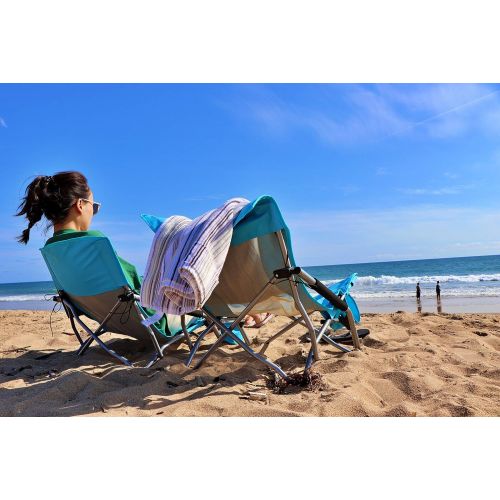  [아마존 핫딜]  [아마존핫딜]Nice C Low Beach Camping Folding Chair, Ultralight Backpacking Chair with Cup Holder & Carry Bag Compact & Heavy Duty Outdoor, Camping, BBQ, Beach, Travel, Picnic, Festival