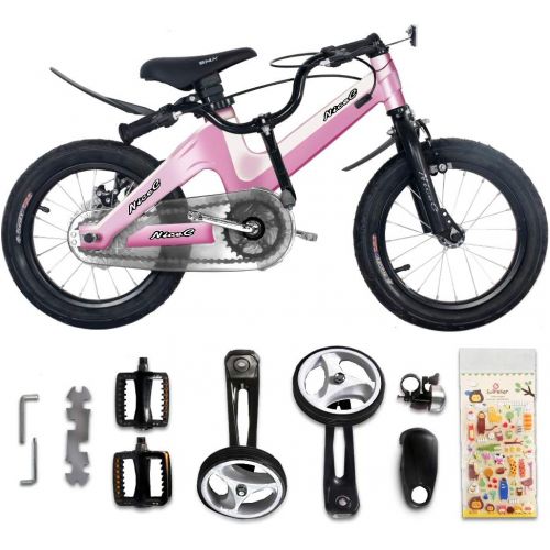  [아마존핫딜][아마존 핫딜] Nice C BMX Kids Bike with Dual Disc Brake for Boy and Girl 12-14-16-18 inch Training Wheels (12 Pink)