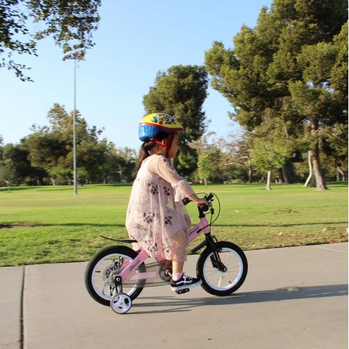  [아마존핫딜][아마존 핫딜] Nice C BMX Kids Bike with Dual Disc Brake for Boy and Girl 12-14-16-18 inch Training Wheels (12 Pink)