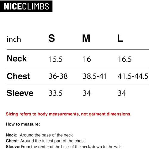  NiceClimbs Mens Rock Climbing Sun Hoody