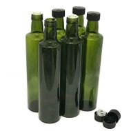Nicebottles Olive Oil Bottles with Cap & Pourer Fitment, Empty, 500ml - Pack of 6