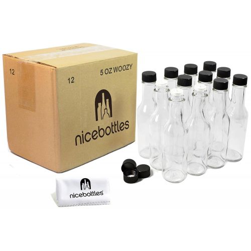  Nicebottles NiceBottles - Hot Sauce Bottles, 5 Oz - 24 Pack