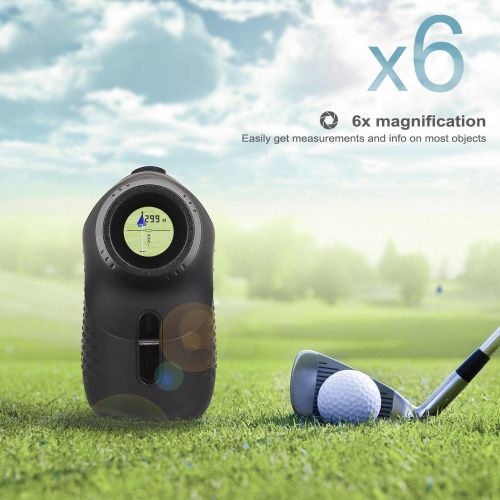  Niceeshop niceeshop Laser Rangefinder, (TM) 600m 6X Waterproof Range Finder Fog Speed Distance Measurement for GolfHunting Engineering Survey