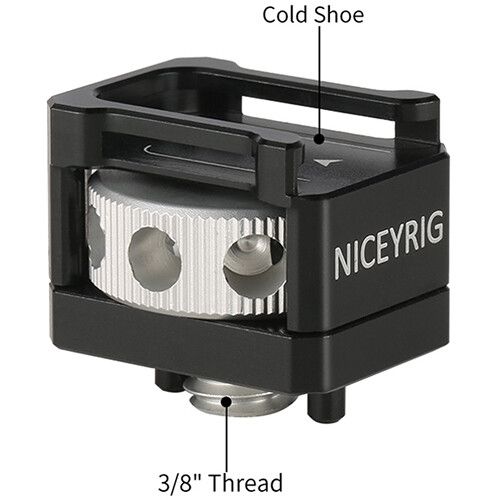  Niceyrig Cold Shoe Mount with 3/8