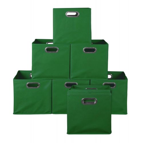  Niche Set of 12 Cubo Foldable Fabric Bins- Green