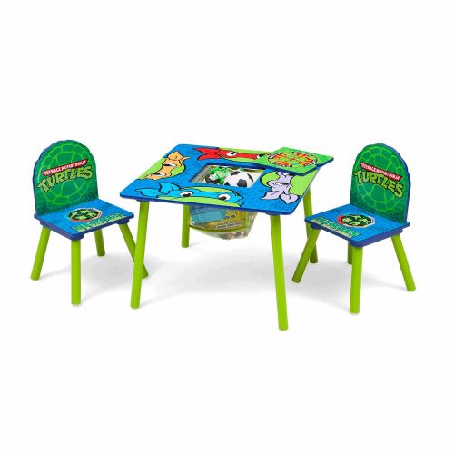  Nickelodeon Teenage Mutant Ninja Turtles Wood Kids Storage Table and Chairs Set by Delta Children