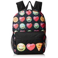 Nickelodeon Teenage Mutant Ninja Turtles Girls Emoji 17 Inch Backpack, Various, Large Size