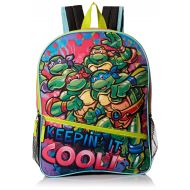 Nickelodeon Teenage Mutant Ninja Turtles Little Girls Keepin It Cool 16 Backpack, Green/Pink, 16