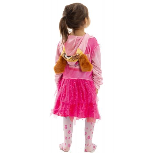  Nickelodeon Paw Patrol Skye Girls Hooded Costume Dress & Leggings Set
