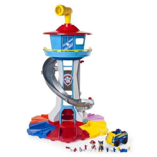  Nickelodeon PAW Patrol My Size Lookout Tower with Exclusive Vehicle, Rotating Periscope & Lights & Sounds