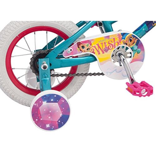  Nickelodeon Shimmer & Shine Girls Bicycle with Training Wheels, Teal