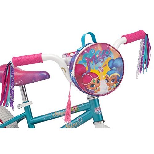  Nickelodeon Shimmer & Shine Girls Bicycle with Training Wheels, Teal