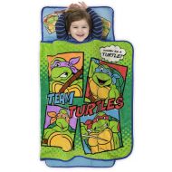 Nickelodeon Teenage Mutant Ninja Turtles Toddler Nap Mat - Includes Pillow and Fleece Blanket ? Great for Boys and Girls Napping at Daycare, Preschool, Or Kindergarten - Fits Sleeping Toddlers