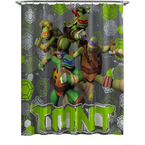  Nickelodeon Teenage Mutant Ninja Turtles Crash Landing Shower Curtain