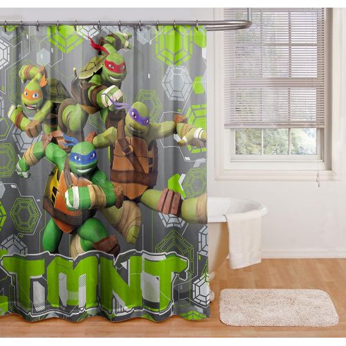  Nickelodeon Teenage Mutant Ninja Turtles Crash Landing Shower Curtain