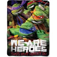 Nickelodeons Teenage Mutant Ninja Turtles, We Are Heroes Micro Raschel Throw Blanket, 46 x 60, Multi Color