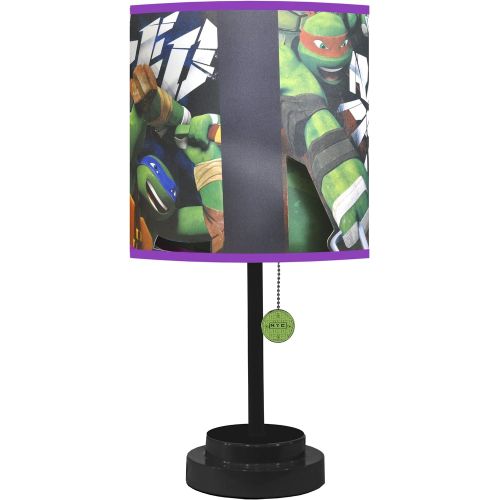  Nickelodeon TMNT Table Lamp with Die Cut Lamp Shade with CFL Bulb