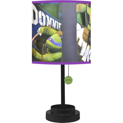  Nickelodeon TMNT Table Lamp with Die Cut Lamp Shade with CFL Bulb