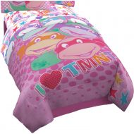 Nickelodeon Teenage Mutant Ninja Turtles I Love TMNT Reversible Comforter for Girls, Twin Pink