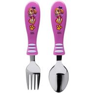 Nickelodeon Zak Designs Paw Patrol Easy Grip Flatware Fork And Spoon Utensil Set  Perfect for Toddler Hands With Fun Characters, Contoured Handles And Textured Grips, Paw Patrol Girl