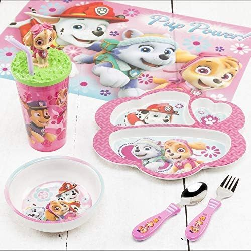  Nickelodeon Zak Designs Paw Patrol Easy Grip Flatware Fork And Spoon Utensil Set  Perfect for Toddler Hands With Fun Characters, Contoured Handles And Textured Grips, Paw Patrol Girl