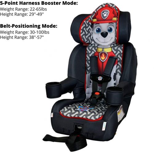  KidsEmbrace 2-in-1 Harness Booster Car Seat, Nickelodeon Paw Patrol Marshall
