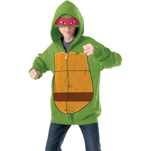  할로윈 용품Nickelodeon Teenage Mutant Ninja Turtles Raphael Hoodie Costume, Large