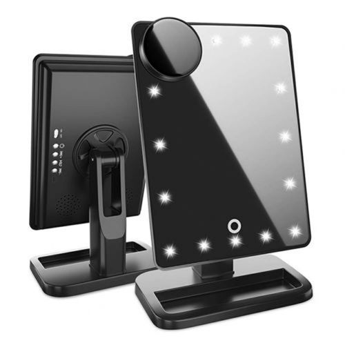  Nicknocks Bluetooth Mirror- Makeup Mirror-20 LED Makeup Mirror Light Bluetooth 10X Magnifying USB Charging Lights