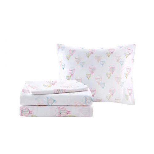  Nicole 8 Piece Girls Pink White I Love Paris Comforter Full Set, Cute Girly All Over France Inspired Bedding, Fun Pretty Eiffel Tower Bicycle Bike Hot Air Balloon Poodle Dog Themed Patter