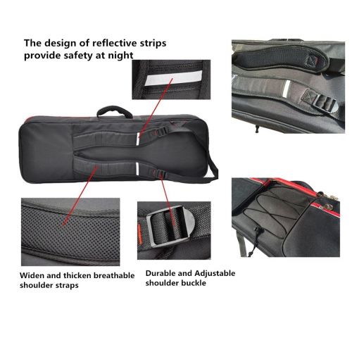  Nicsound Professional Electric Piano Keyboard Carry Bag Portable 49-Key Thicken Keyboard Padded Case Gig Bag 420D Oxford Cloth with Shoulder Straps