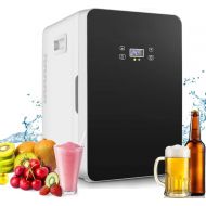 [아마존베스트]Cacat 20L Mini Fridge, Mini Freezer, Large Capacity Compact Cooler and Warmer with Digital Thermostat Display and Control Temperature, Single Door Mini Fridge Freezer for Cars, Road Trip