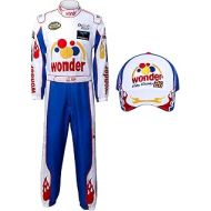 NielijuanST Adult Ricky Bobby Racing Jumpsuit Cap Hat Suit Set Talladega Nights Full Costume Halloween Party Props