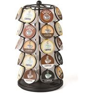 Nifty Solutions Nifty Coffee Pod Carousel ? Compatible with K-Cups, 35 Pod Pack Storage, Spins 360-Degrees, Lazy Susan Platform, Modern Black Design, Home or Office Kitchen Counter Organizer