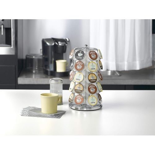  [아마존베스트]Nifty K-Cup Carousel in Chrome Holds 35 K-Cups.