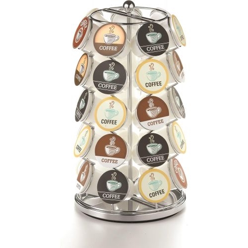  [아마존베스트]Nifty K-Cup Carousel in Chrome Holds 35 K-Cups.